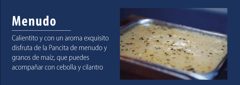 Rico menudo en el buffet Mexicali