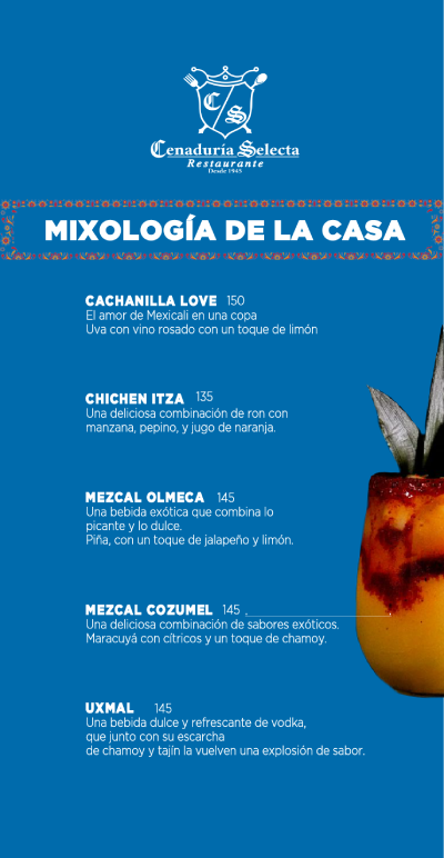 Cenaduria Selecta perfecto lugar para disfrutar una cerveza o un coctel que te encantara.